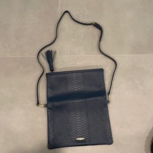 GIGI New York Rachel foldover clutch crossbody bag navy convertible